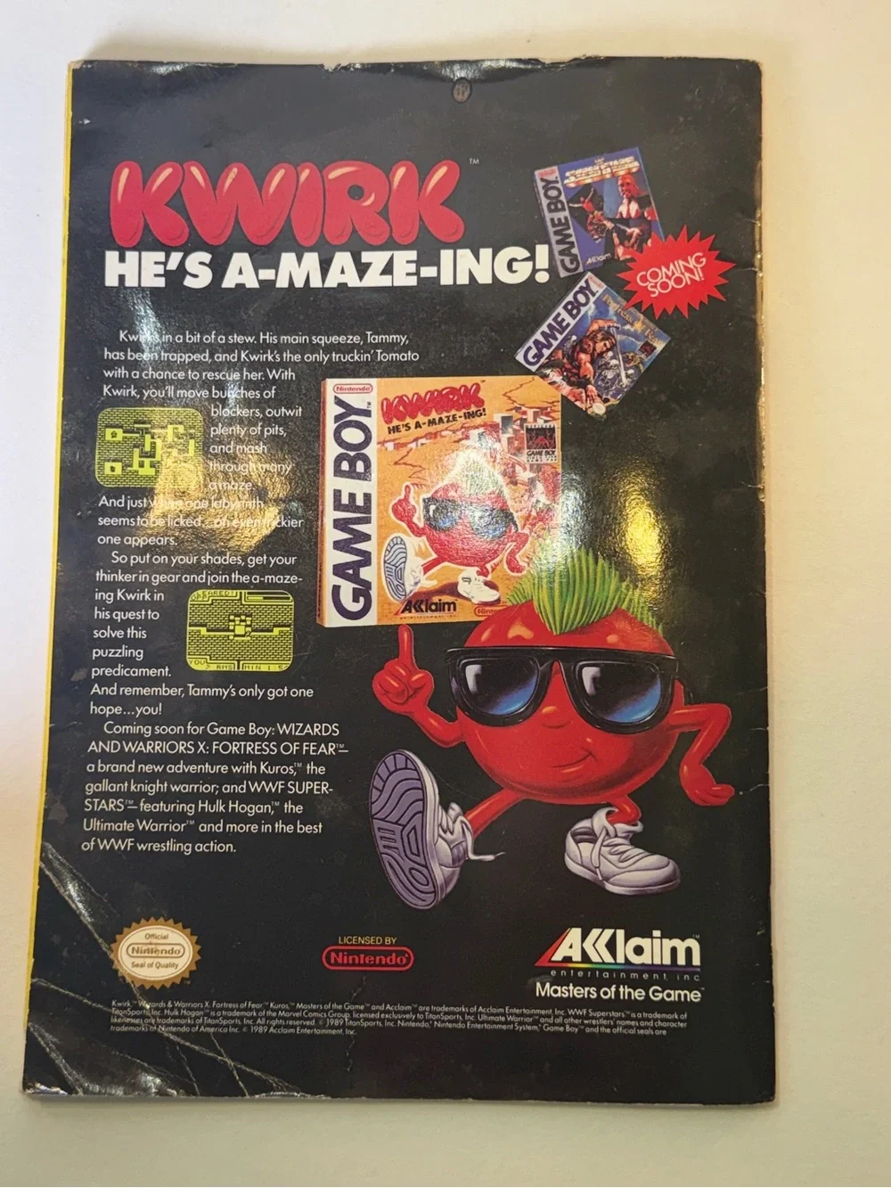 Game Boy Valiant Vol. 1 No. 1 (1990) Nintendo Comics System